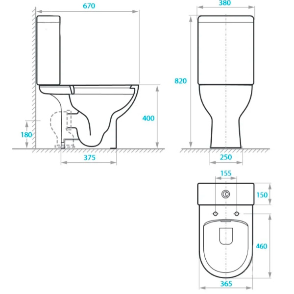 Унитаз-компакт Koller Pool Aqua Rimless
