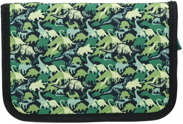Пенал школьный Dino Динозавр Lider хаки