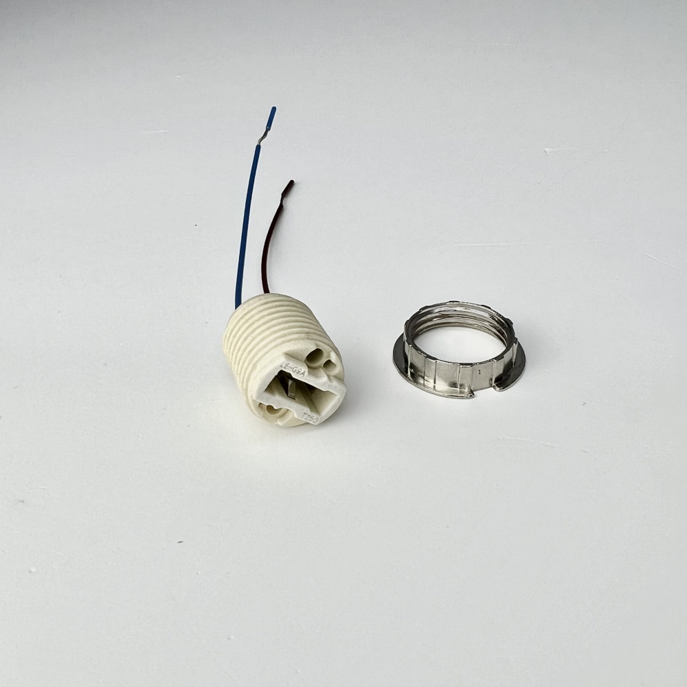 Патрон электрический Luminaria с гайкой G9 керамика белый SOCKET G9