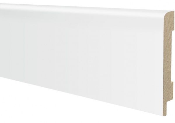 Плінтус МДФ ОМіС білий silk 19x100x2400 мм 
