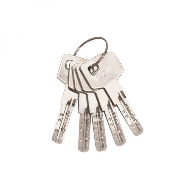 Циліндр MG Serrature 51x51 ключ-вороток 102 мм полірована латунь