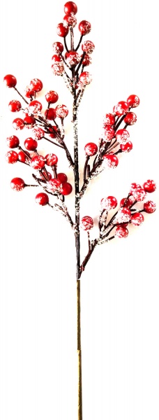 Декорація новорічна Dalian Everglory гілка з ягодами 47 смEYW18279 