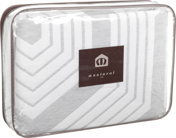 Покрывало GEO CHIC 686/07 235x270 см Manterol серый с белым 