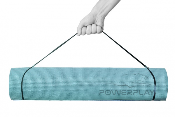 Коврик для йоги и фитнеса PowerPlay 4010 173х61х0,6 см зеленый