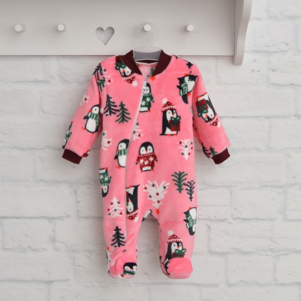 Человечек для девочки Blanka Пингвин р.62 розовый 110089 