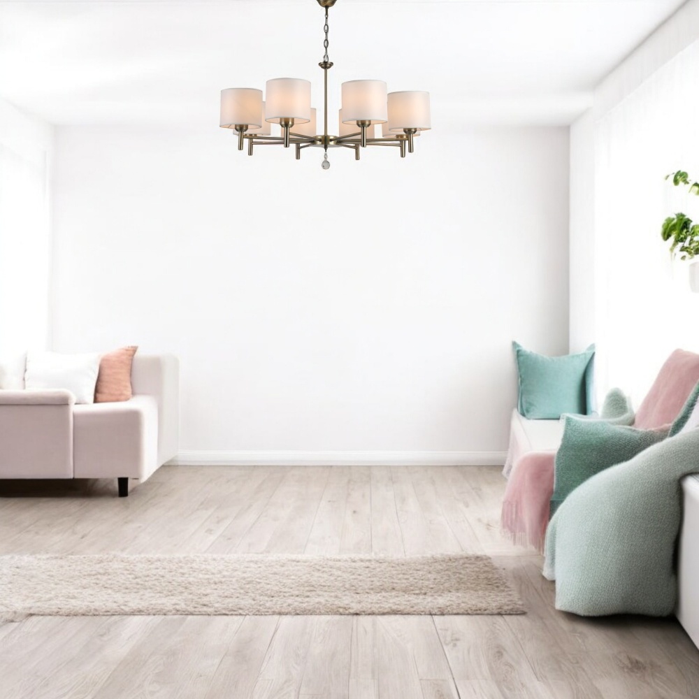 Люстра Sensio Gras 8x40 Вт E27 бронза LS-07236/8AW-E2740W