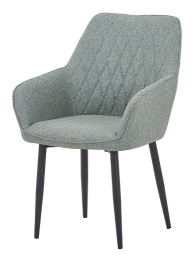 Стілець обідній Prestol Том 580х630х870 мм зелений / чорний