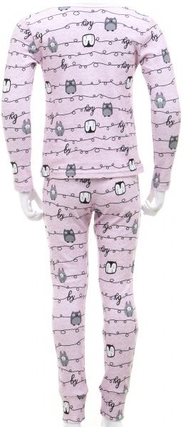 Піжама для дівчаток Фламінго Сови р.104 рожевий із малюнком 245-222-28 