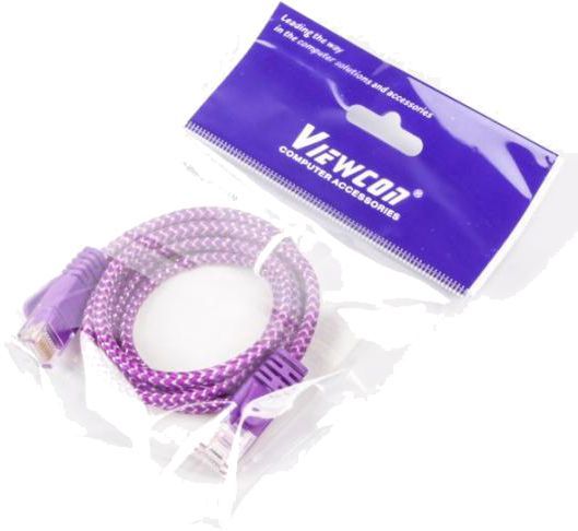 Патч-корд Viewcon NL010 2 м фиолетовый 