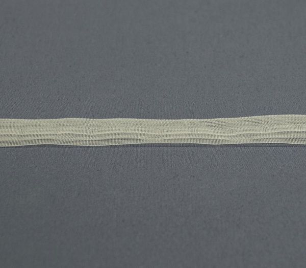 Тасьма для римських штор з петельками і тунелькою прозора, 18 мм