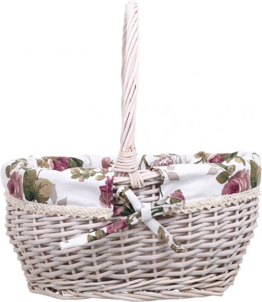 Корзина плетеная с текстилем Tony Bridge Basket 37x31x17/41 см EP19-11E-1 