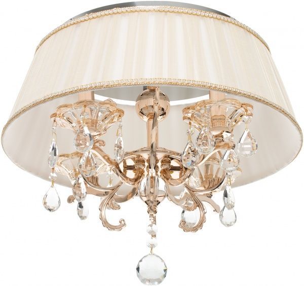 Люстра подвесная Интеркласс НСБ 04-4хХХ-232 4xE14 золото/крем 8709X-4 