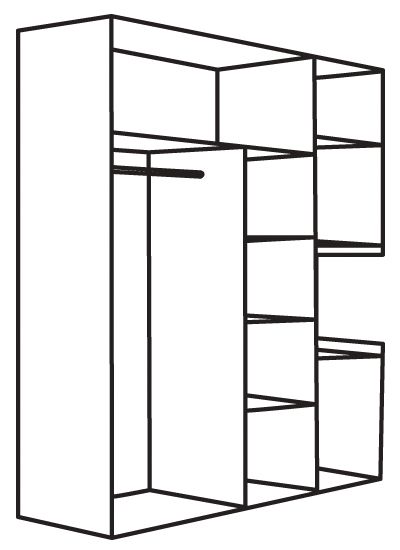 Шафа-тумба МФ МОДЕРН Елемент Філа 1400х530х1860 дуб сонома/антрацит 