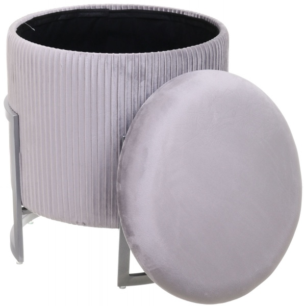 Сундук-пуф Montpellier 42х42х45 см серый 