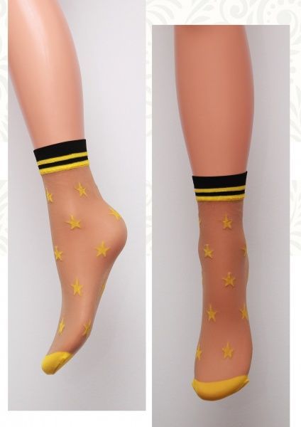 Носки женские Giulia PN-04 р. универсальный бежевый/желтый 