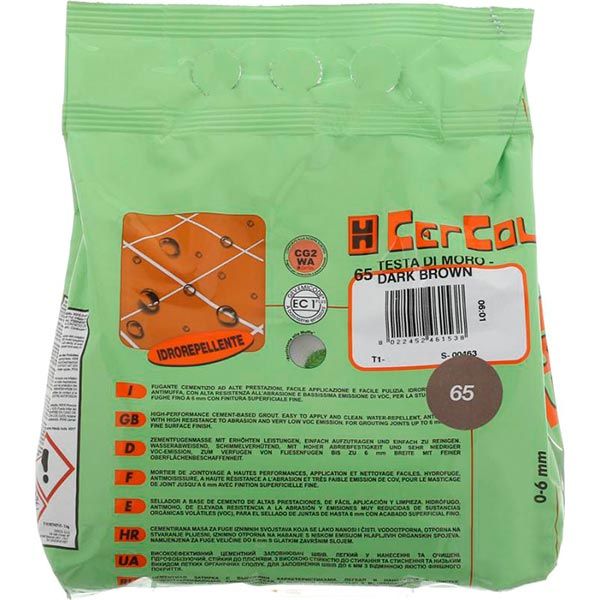 Фуга Cercol F.15 Setastuc 65 2 кг темно-коричневый 