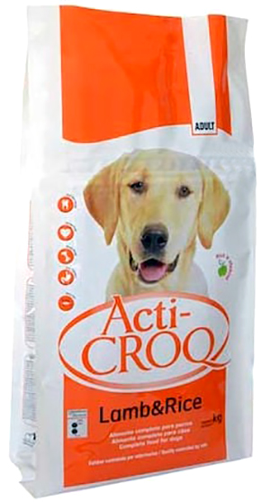 Корм сухий ActiCROQ для дорослих собак з бараниною та рисом 4 кг