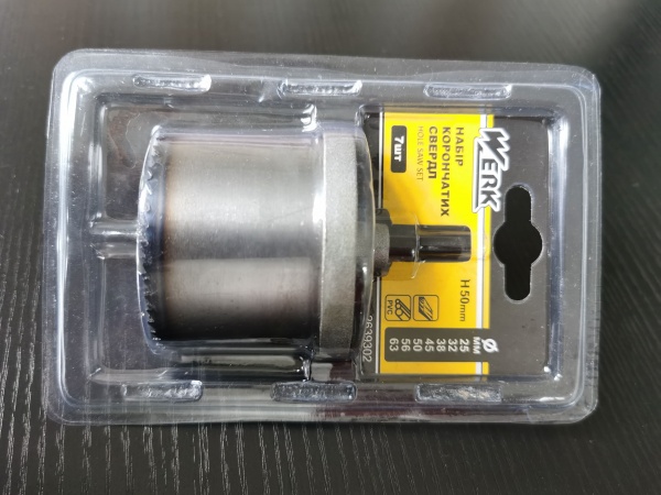 Набор сверл Werk корончатых сверл по гипсокартону и дереву 25-63 мм 2