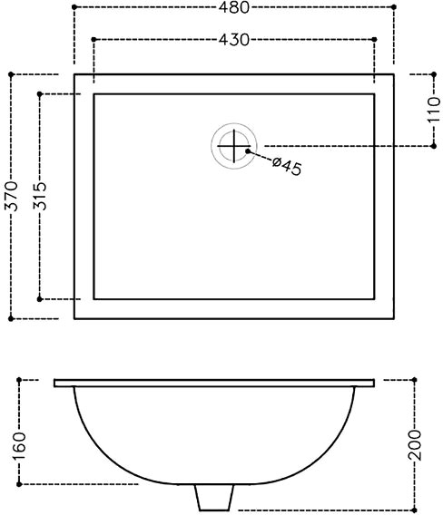 Умывальник Jaquar Continental 48x37 CNS-WHT-701