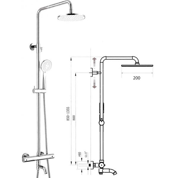Душова система Mixxen MXHS0401