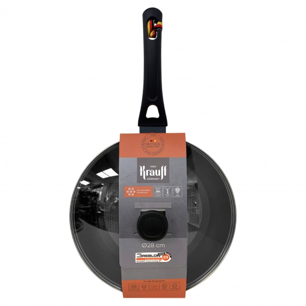 Сковорода с крышкой 28 см Hamburg 25-45-143 Krauff