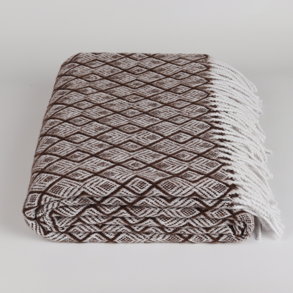 Плед Жасмин 140x200 см коричневый Вултекс-С