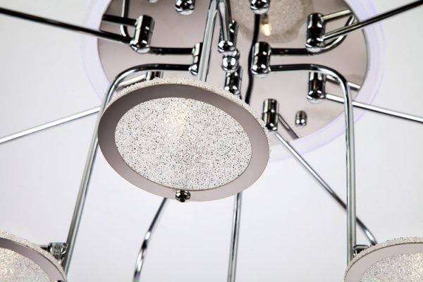 Люстра потолочная Strotskis Spider пульт ДУ LED-подсветка 12x3 Вт G4 хром 80109/12 