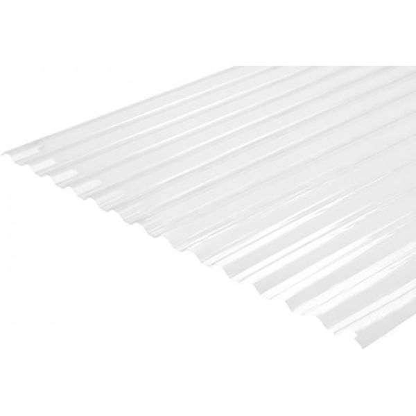 Шифер Rober поликарбонатный 2x1,045м x 0,5мм трапеция прозрачный