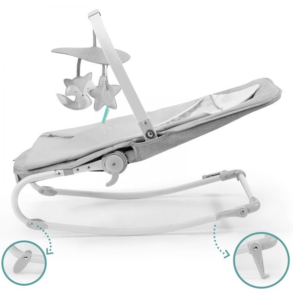 Кресло-шезлонг Kinderkraft Felio серый