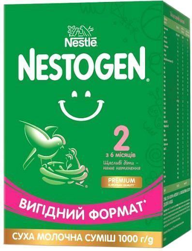Суха молочна суміш Nestle Nestogen для дітей з 6 місяців з лактобактеріями 2 L.Reuteri 1000г 7613287110046