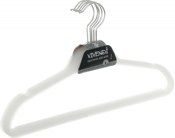 Набор вешалок Vivendi пластиковые белые 3 шт 3 шт. 
