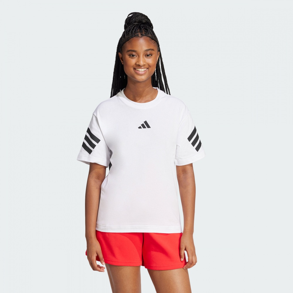 Футболка Adidas W FI 3S TEE JE0238 р.L белый