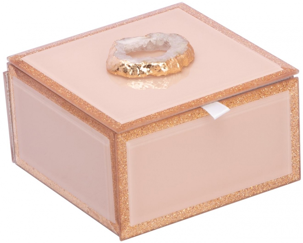 Сундук Boucher 11.5х11.5х6.5 см розовый Inari