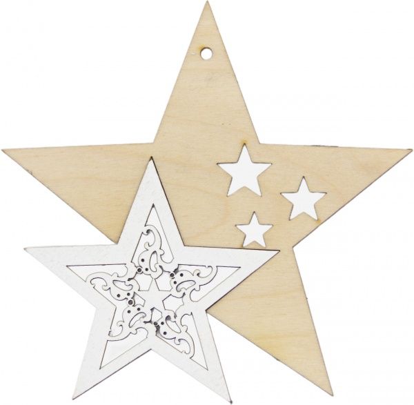 Набір підвісок Дві зірочки 11,5 см 603 