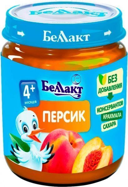 Пюре Беллакт Персик 100 г 