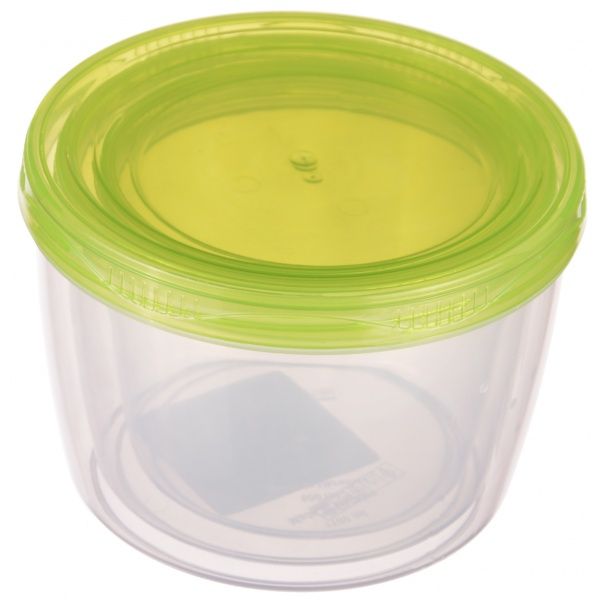 Контейнер пластиковий Ал-Пластик «Твіст» 3в1 жовтий 96x14x14 мм