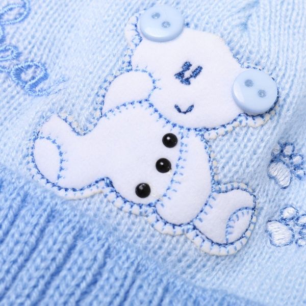 Шапочка детская для мальчика Luna Kids р.36 синий с голубым 2105 