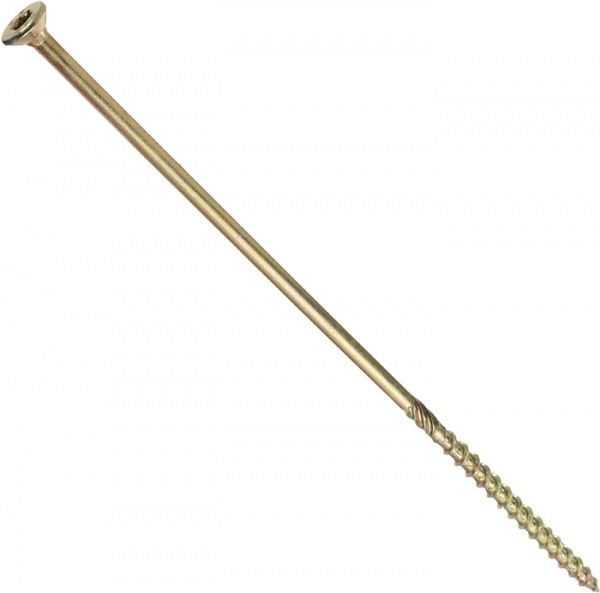 Шуруп конструкційний потайна головка ЦЖ 6x220 мм 1 шт. жовтий цинк Expert Fix