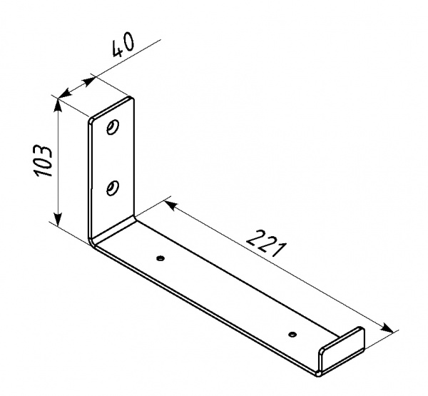 Кронштейн для полок Valore Крюк Loft SW-H-21