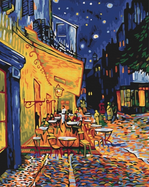Картина по номерам Ночное кафе в Арле. Ван Гог PBS51338 40x50 см Brushme 