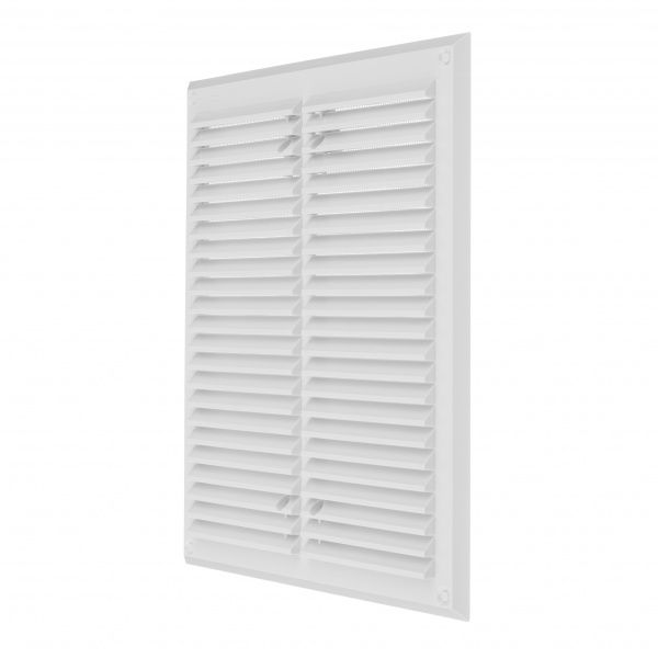 Гратка для вентиляції MiniMax з сіткою проти комах 265 х 215 мм (1112) пластик білий 