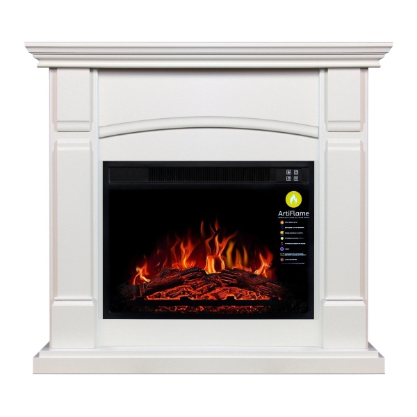 Камінокомплект ArtiFlame MАNCHESTER АF23 білий дуб