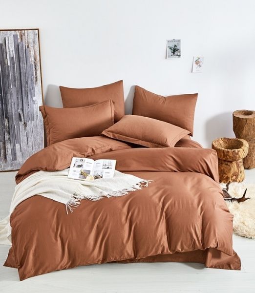 Комплект постільної білизни євро шоколадний Word of Dream 