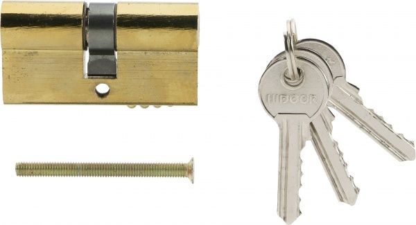 Цилиндр Хайдор ЗС850 30x30 ключ-ключ 60 мм никель