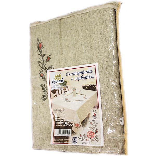 Комплект столовый лен Ярослав 