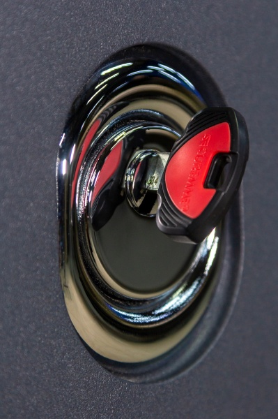 Двері вхідні Булат Статус 245 графіт матовий / білий супермат 2050x850 мм праві