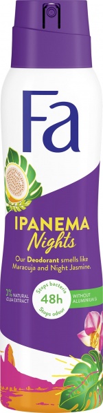 Дезодорант для женщин Fa Ipanema Night с ароматом маракуйи и ароматом ночного жасмина 150 мл