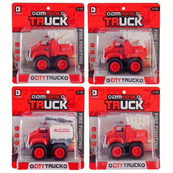 Пожарная машинка Shantou в ассортименте 1:50 3319A/B/C/D