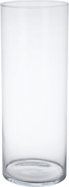 Ваза Циліндр скляна прозора 50х19 см Wrzesniak Glassworks