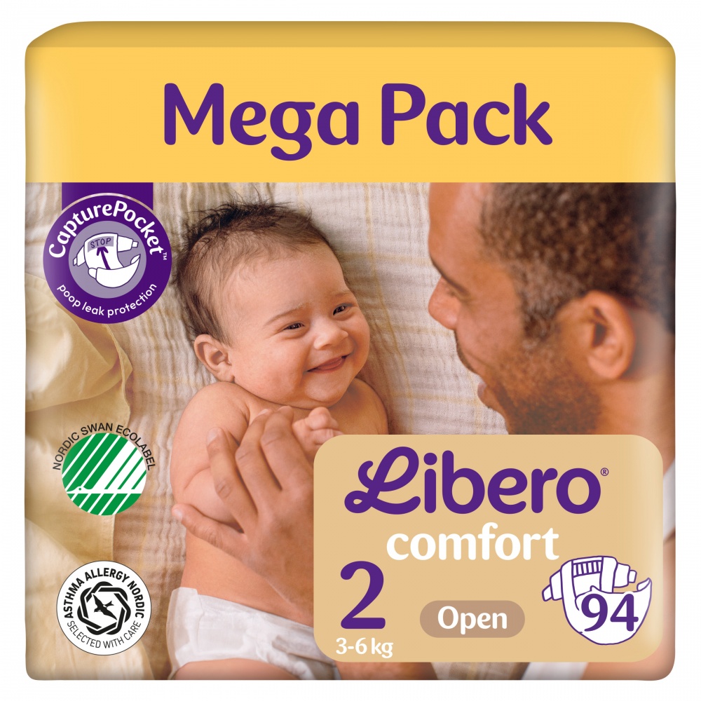 Підгузки Libero Comfort 2 3-6 кг 94 шт.